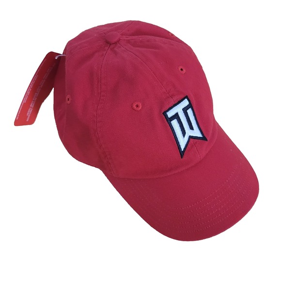 Vintage Buick Tiger Woods TW Logo Hat Red 2006 Lucerne Promo NWT Adjustable Cap - Picture 2 of 7